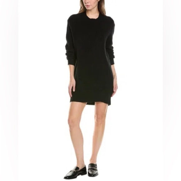 rag & bone Pierce cashmere sweater dress, black, size S - Picture 7 of 7